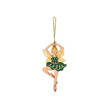 Ballerina Weihnachtsschmuck aus Metall