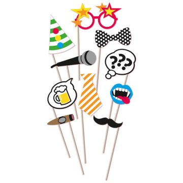 Photo Booth Requisiten Mix 10x