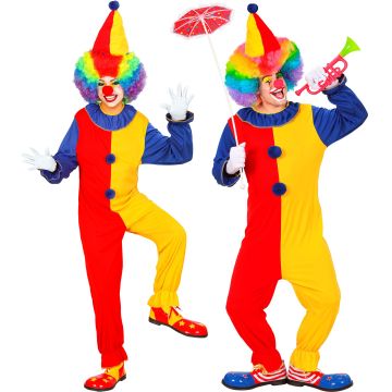 Clownkostüm für Erwachsene - 2 Teile