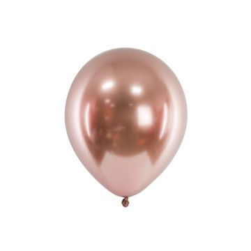 Rose Gold Chrome Ballons 10x - 30 cm