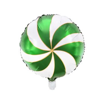 Schokoladenfolie-Ballon grün - 35 cm