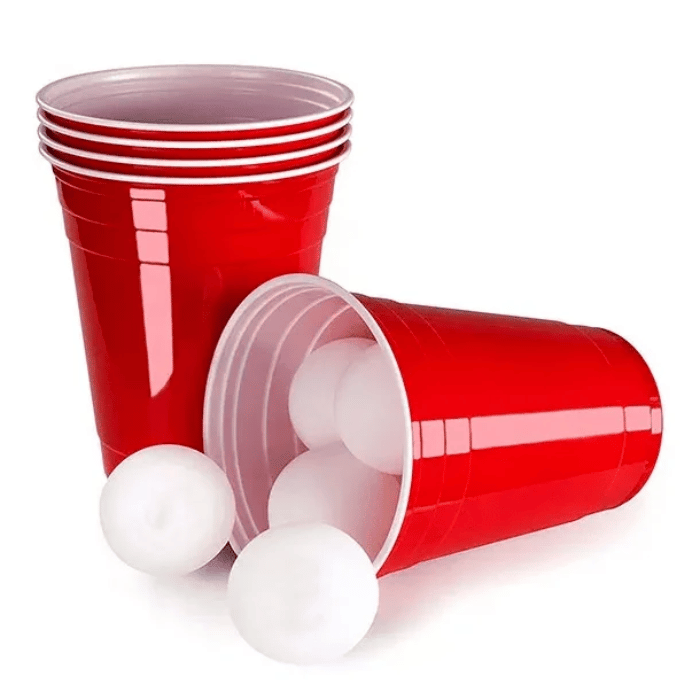 Beer Pong Set inkl. 22 Becher und 15 Bälle