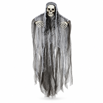 Schwarzes Todesskelett-Gespenst - 90 cm