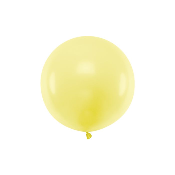 Pastell Gelber Ballon - 60 cm 