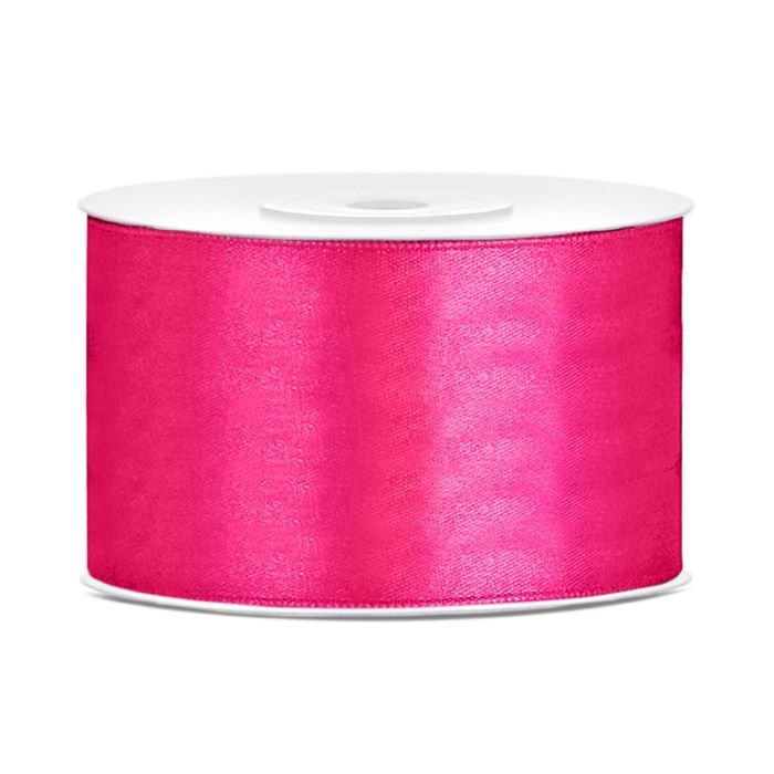 Dunkelrosa Satinband - 38 mm x 25 m