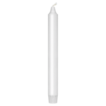 Stabkerze weiß 8x - 24 cm