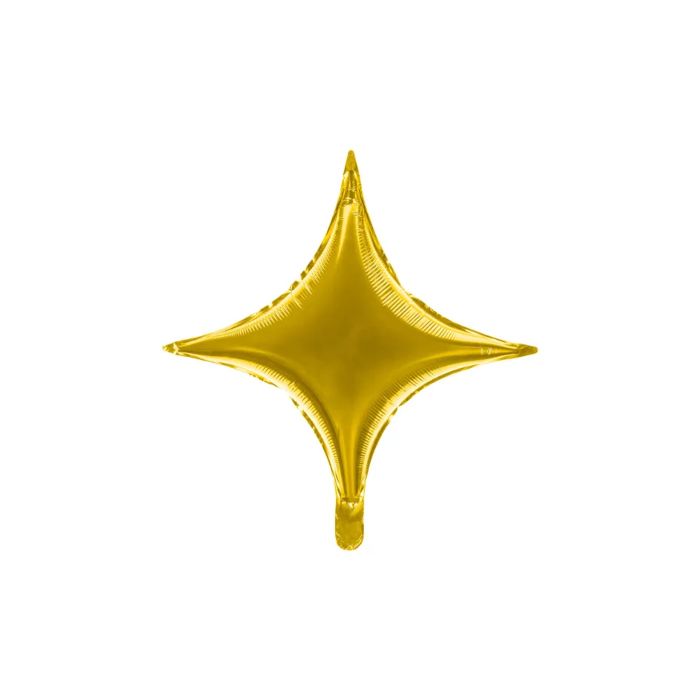 Sternförmiger Folienballon Gold 45 cm