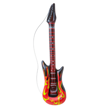 Aufblasbare Flammen-Rock-Gitarre - 95 cm