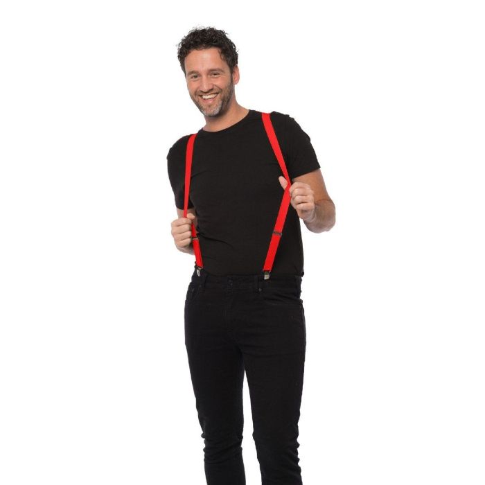 Rote Hosenträger Einheitsgröße Unisex