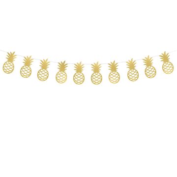 Hawaii-Gold-Ananas-Girlande