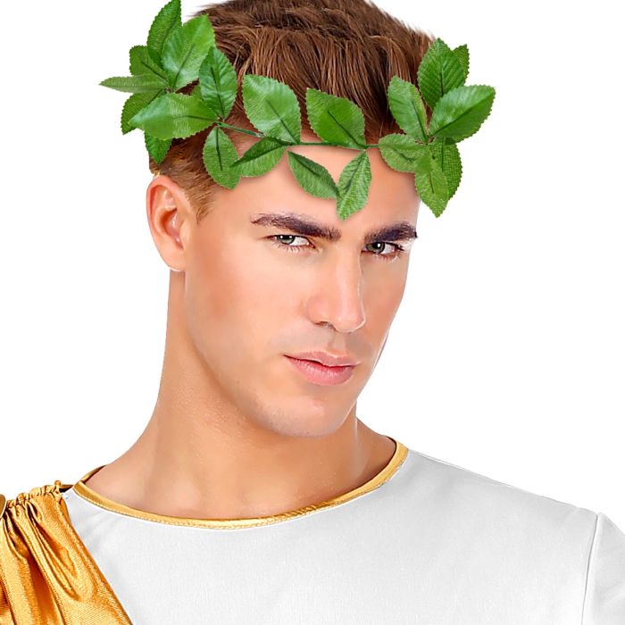 Lorbeerkranz Haarband mit grünen Blättern unisex