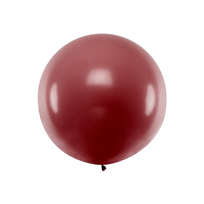 Riesiger Pastell Bordeaux Ballon - 1 Meter