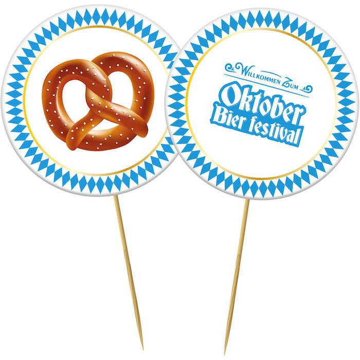 Oktoberfest Holzspieße 20x - 3,5 cm 