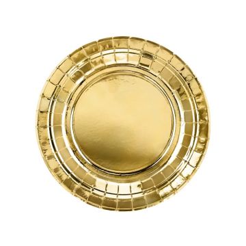 Goldteller 6x - 23 cm