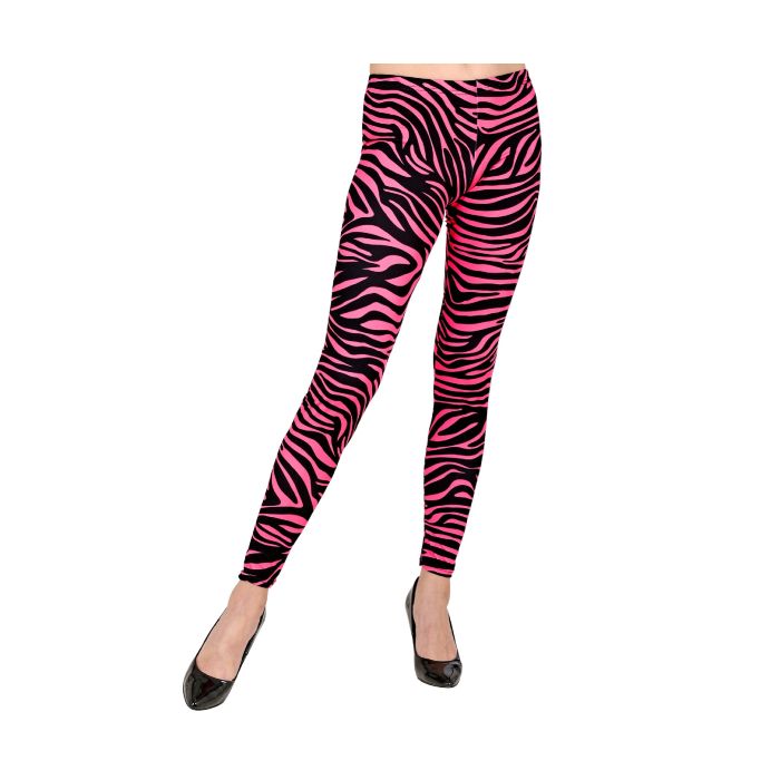 Neon-pinke 80er-Leggings für Frauen
