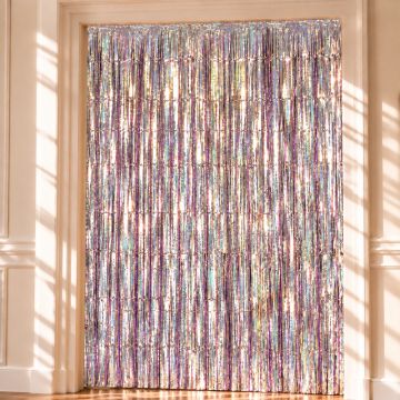 Holografischer Glitzer-Vorhang - 100 x 240 cm