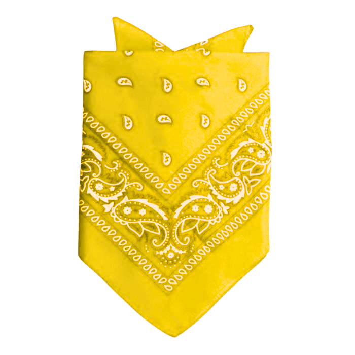Bandana mit traditionellem Muster gelb 55x55 cm