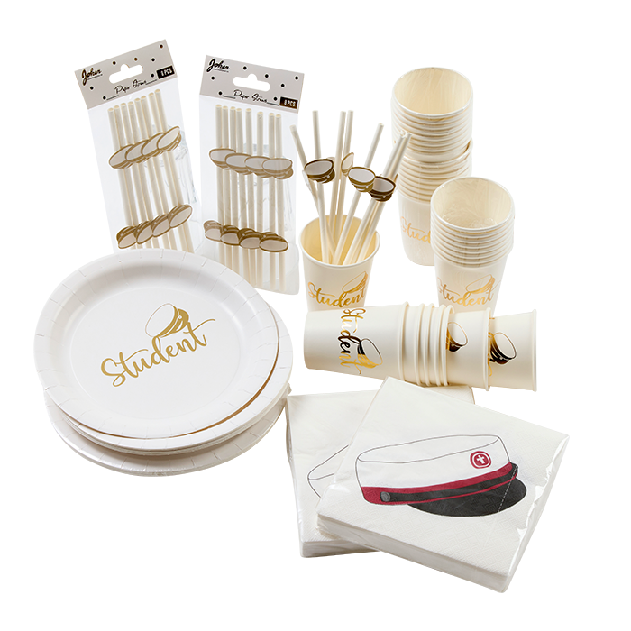 Rotes Basis-Paket für die Absolventenfeier für Eltern