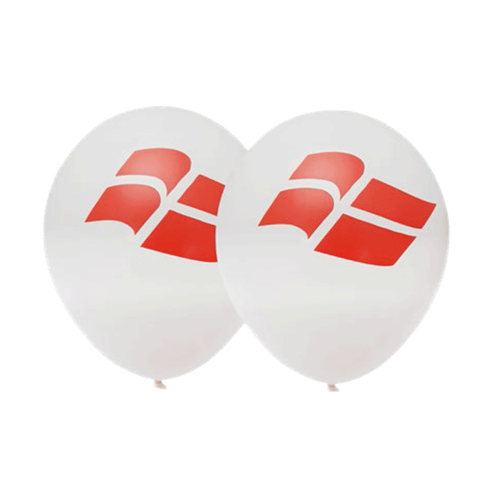 Dannebrogs Ballons in Weiß 25cm 6x