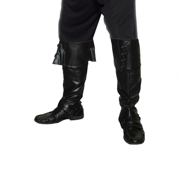 Piratenstiefelüberzüge in schwarz