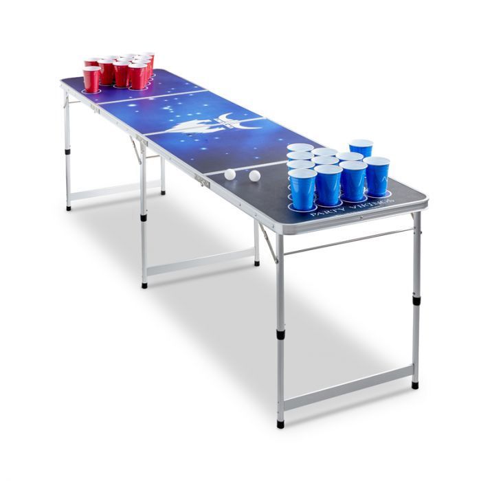 Beer Pong Tisch Sternenhimmel PartyVikings - Offizielle Maße