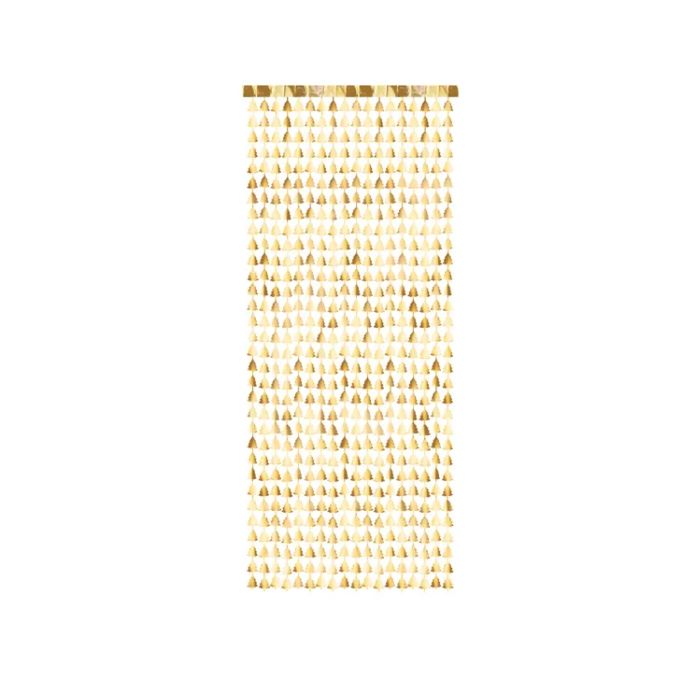 Goldenes Weihnachtsbaum-Backdrop 100x245 cm