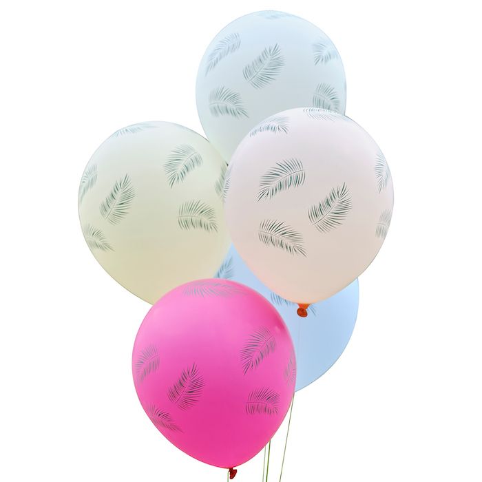 Hawaii Multifarvet Palme Ballonen 5x