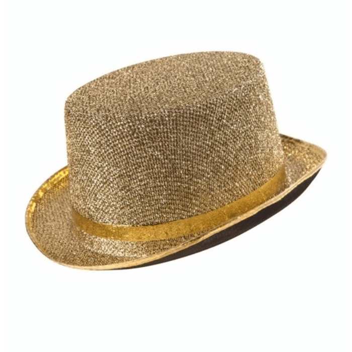Glitzernder goldener Festhut - Einheitsgröße