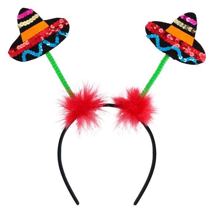 Mexikanisches Haarband mit Sombreros - Onesize