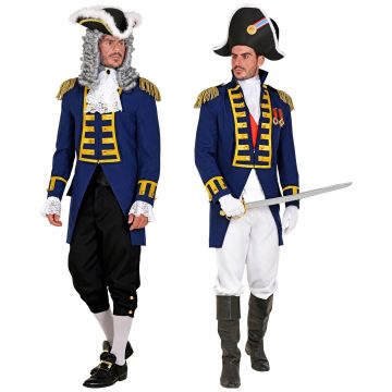 Blaue Paradejacke mit Schößern für Herren