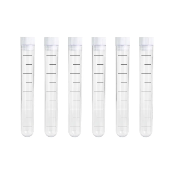 Reagenzglas 6x mit Stopfen - 13 ml