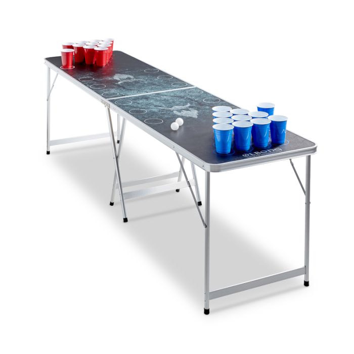 Beer Pong Tisch 1 Faltung PartyVikings - Offizielle Maße