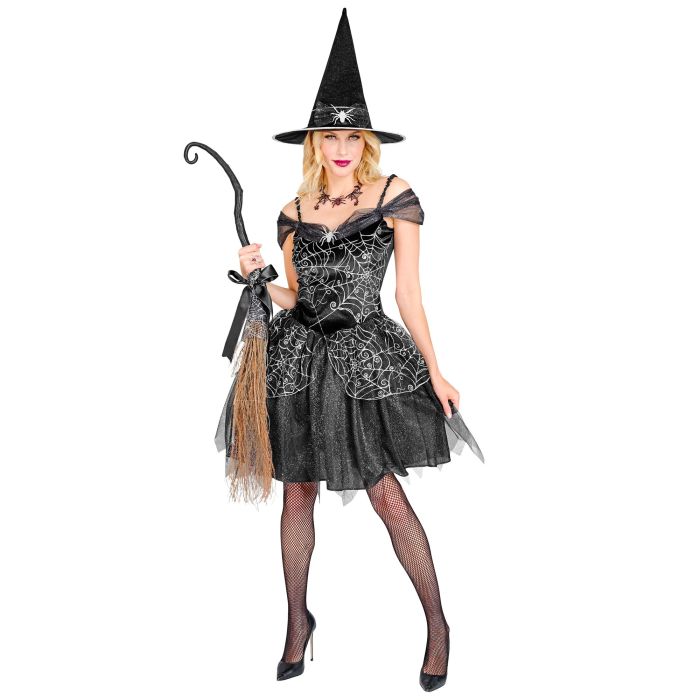 Spinnwebenhexe Kleid mit Hut