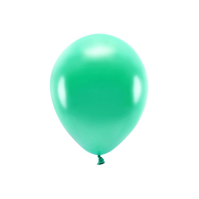 Metallic Grüner Ballon 10x - 30 cm 