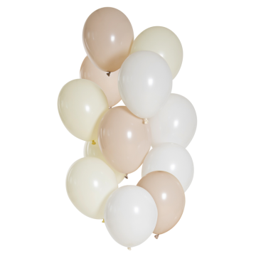 Nude Nuancen Ballonstrauß 12x - 33 cm