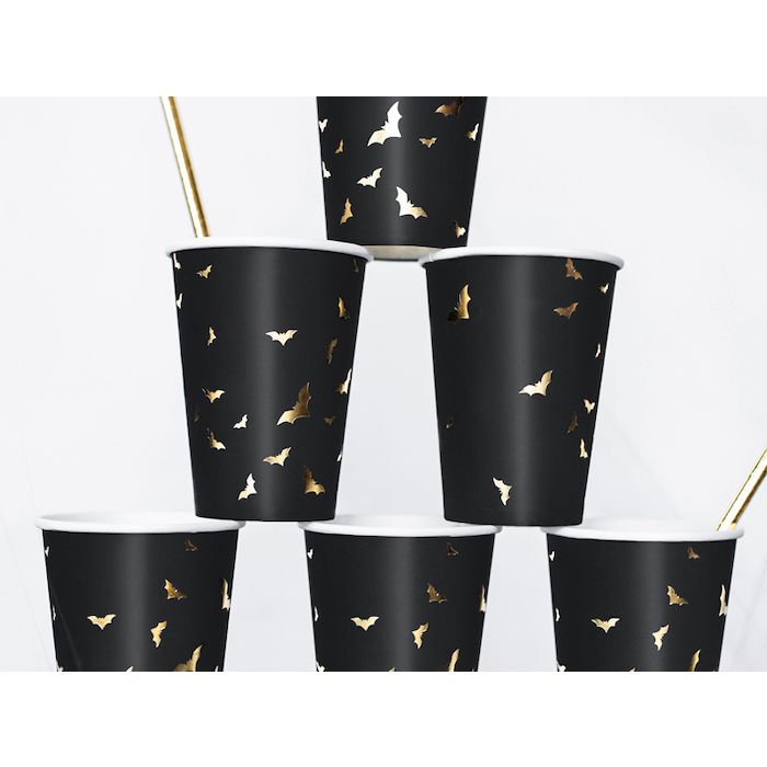Halloween-Becher Fledermaus 6x