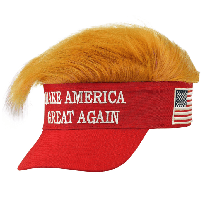 MAGA Sonnenmütze mit Haar