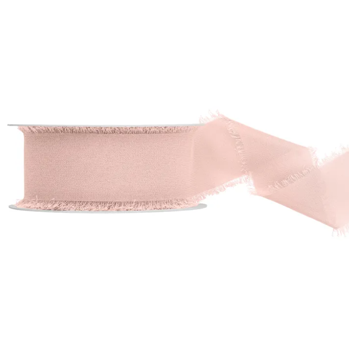 Pinkes Chiffonband 40 mm x 10 m 