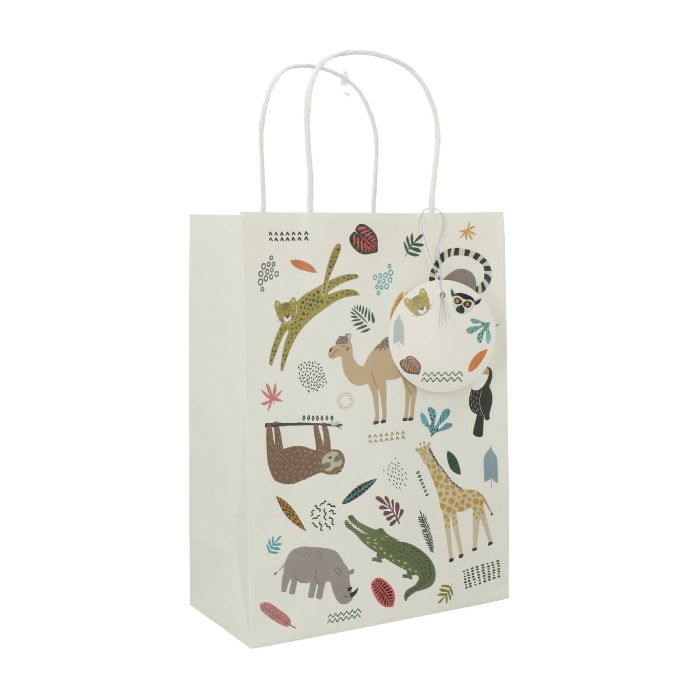Geschenktüten mit Zoo-Motiven 6x - 27x20 cm