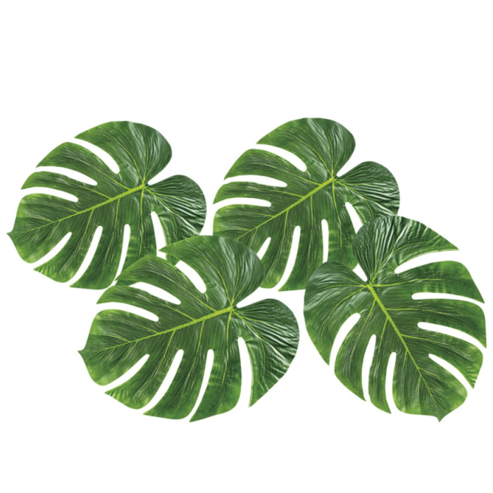 Monstera-Dekorationsblätter 4x