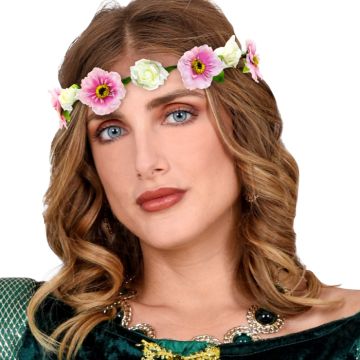 Blumenhaarband mit rosa Band