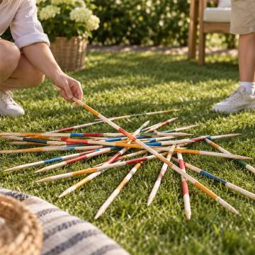 Riesen Mikado Gartenspiel