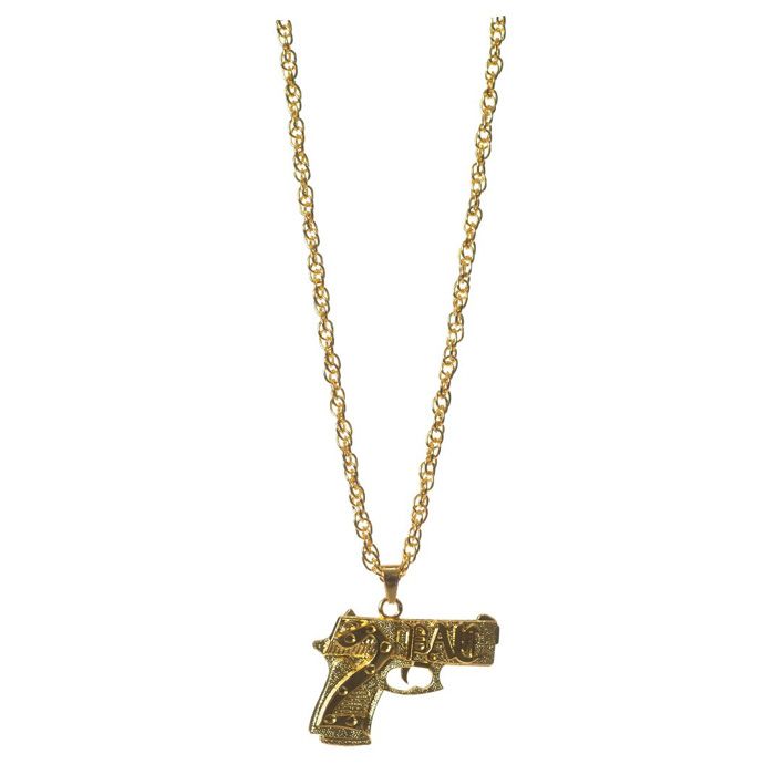 Goldene Pistolenhalskette - Einheitsgröße