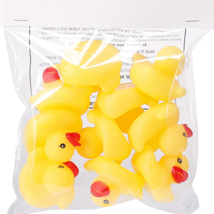 Gelbe Gummiente 10x - 5,5 cm
