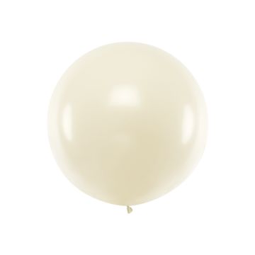 Riesiger Metallic Rawhite Ballon - 1 Meter