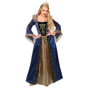 Mittelalter-Queen Kostüm für Damen