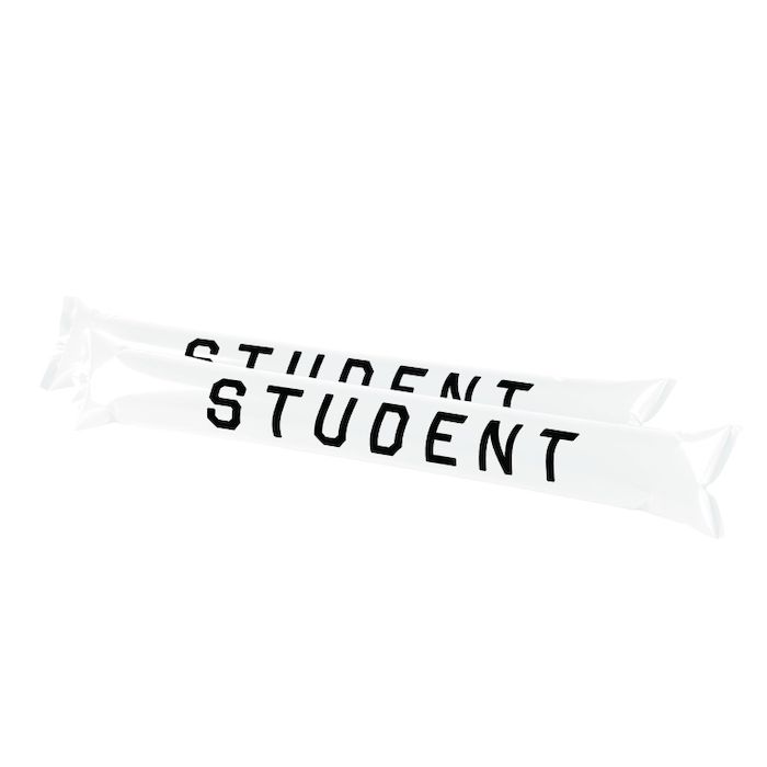 Studentenklappbläser weiß 2x