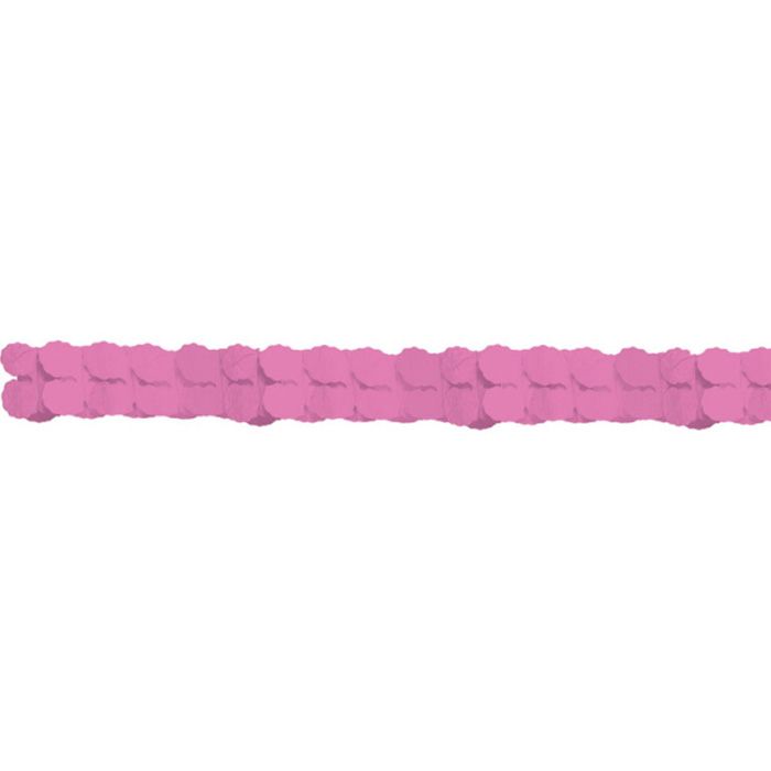 Rosa Papiergirlande - 3,65 Meter