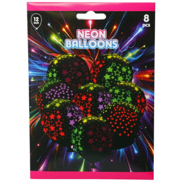 Neonballons 8x - 30 cm 