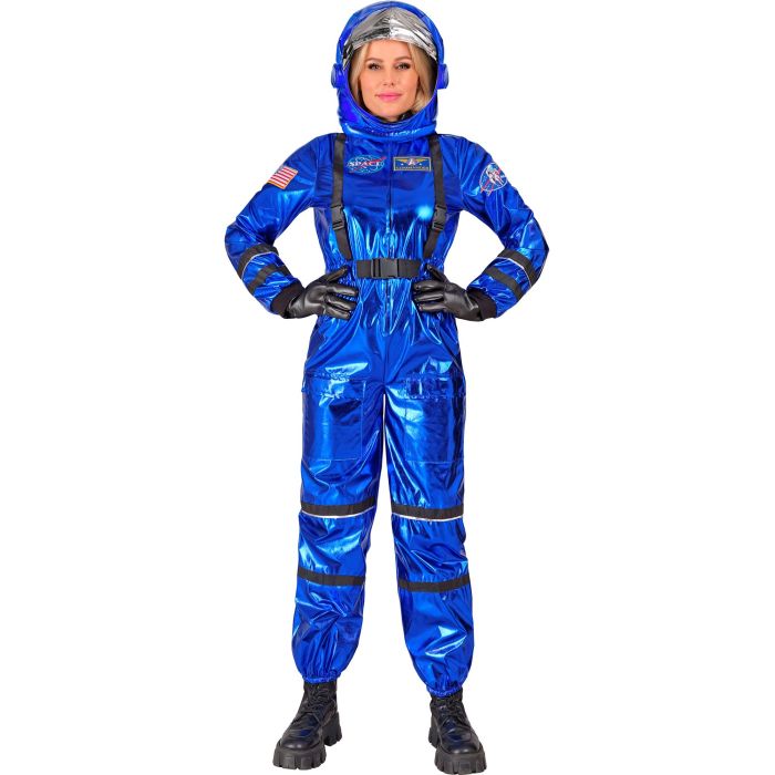 Blaue Astronautenkostüm für Damen
